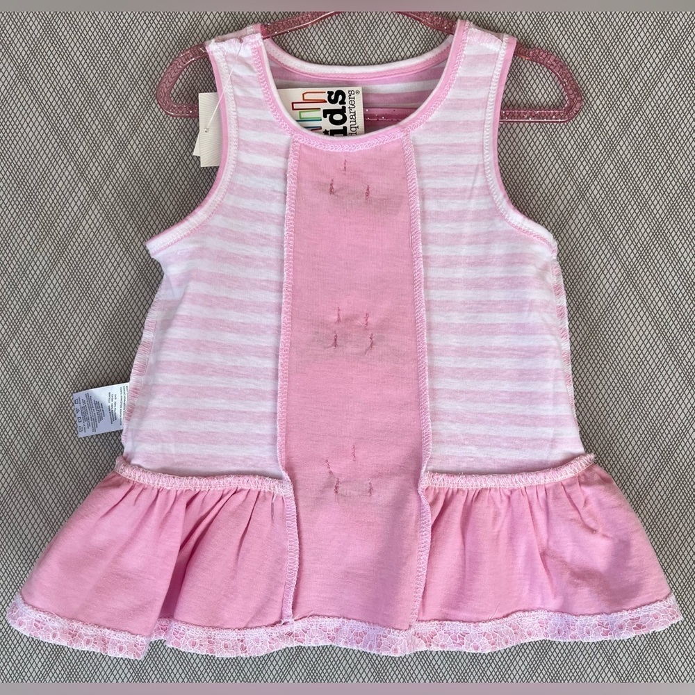 Kids Headquarters - Sleeveless floral Peplum Top w/Capri pant Set (Size 2T) NWT - Picture 5 of 7
